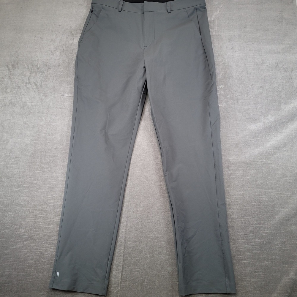 NOBULL‎ Mens Lightweight Performance Stretch Chino Pants Golf Gray 34x31